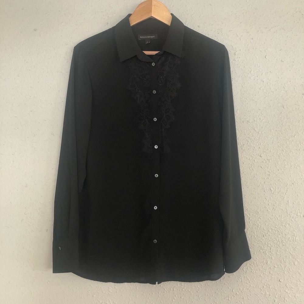 Banana Republic Lace Button Down